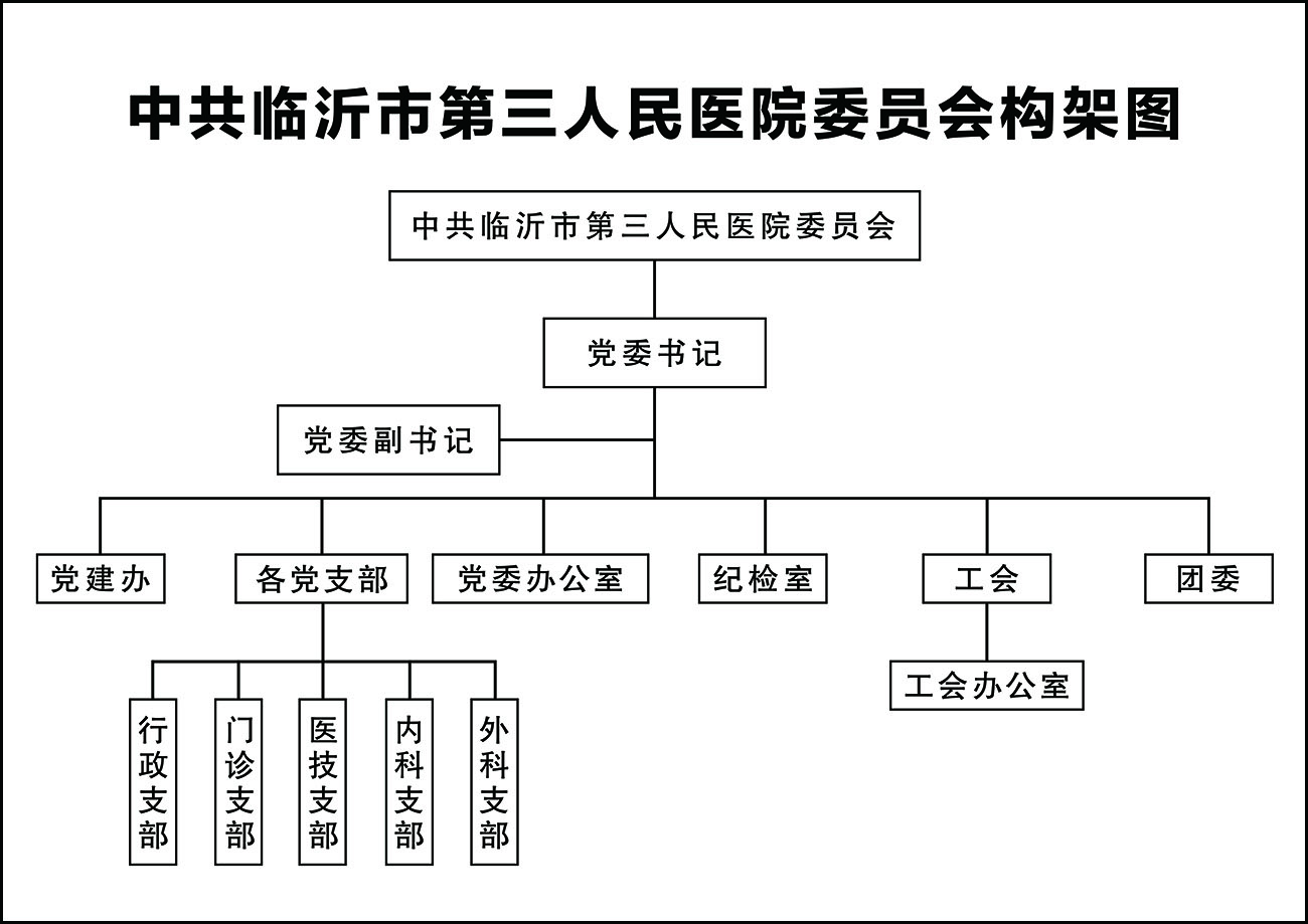 中共臨沂市第三人民醫(yī)院委員會(huì)構(gòu)架圖